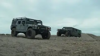 MILITARY H1 HUMMERS OFFROADING!