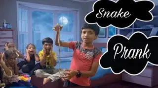 Rubber snake prank video #gowtham with chaitra Telugu #prank video 
