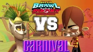 King Julien vs Kyle the Conjurer | Super Brawl Showdown v0.3.0b Full Match Gameplay