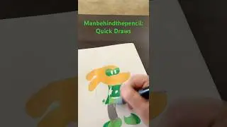 Dogman Meets Green Lantern?! Epic 60-Second Mashup Drawing! #shorts