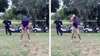 Golfer Does Impressive 360 Golf Swing