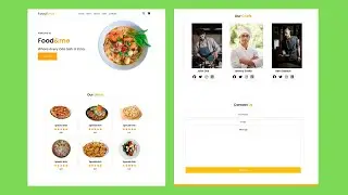 Build a Food Website from Scratch with HTML and CSS | food website tutorial