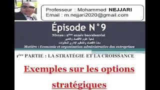 EOAE - 2ème année de baccalauréat Ep 09 : exemples de documents sur les options stratégiques