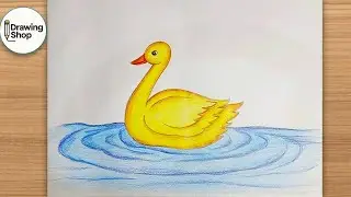 How to draw duck step by step || Easy Drawing