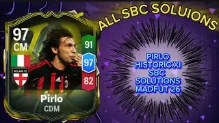 ANDREA PIRLO 97 RATED HISTORIC XI | ALL 17 MADFUT SOLUTIONS | MADFUT SBC SOLUTION | MADFUT 26  