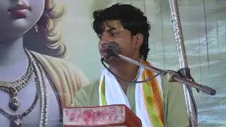 मंगेश शास्त्री जी ने कथा में बताया ब्रह्मा जी का जन्म कैसे हुआ था 