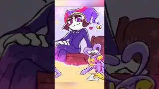 Jax has a CRUSH on Pomni... #theamazingdigitalcircus #tadc #funnybunny #comicdub #fusionx
