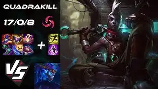 TOP Ekko vs Aurelion Sol [QUADRAKILL] - EU Challenger Patch 26.2