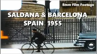 Saldana and Barcelona, Spain 1955 - Barcelona Cathedral - 8mm Film Footage