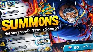 New Extreme Garp Rebanner Summons(Worth It?) 7th Anniversary Scout 3 In One Piece Bounty Rush...