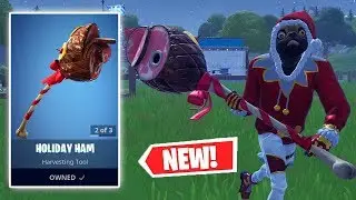NEW HOLIDAY HAM Pickaxe Gameplay in Fortnite!