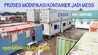 [JOSS] PROSESS MODIFIKASI KONTAINER JADI MESS TEMPAT TINGGAL