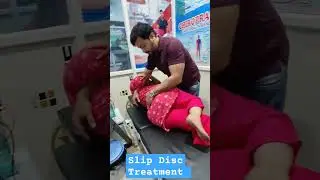 Slip Disc Treatment by Chiropractic Adjustment#indore#trending#chiropractic#backpain#slipdisc#chiro