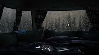 Rain Sound for Fast Sleep and Relaxation - Sound of Rain and Thunder in the Misty Forest
