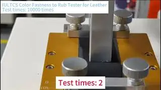 Leather color fastness to rubbing test