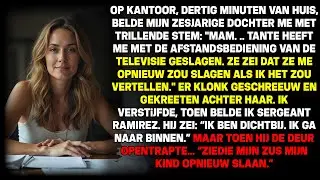 Op kantoor belde mijn dochter trillend: 