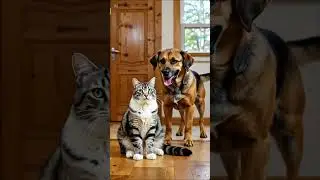 Fur, paws, and unconditional love&hellip; my daily happiness. 🐶🐱 #dog #catanddog #love