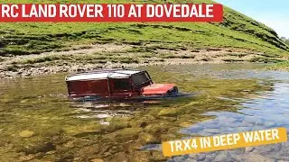 RC LAND ROVER TRX4 RIVER CROSSING (at dovedale)