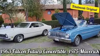 1963 Ford Falcon Futura Convertible (35,000 Km), 1975 Ford Maverick, 1968 Ford Mustang. 
