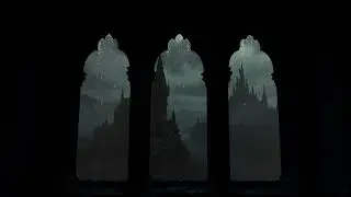 4K Rain Falling on a Medieval Castle 🌧️ | Peaceful Medieval Piano Ambience