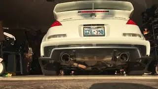 Nismo 350z stock exhaust vs Tomei cold start