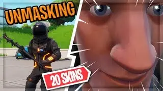 I Removed 20 Skins MASKS in Fortnite!!