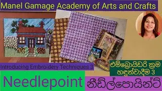 Introducing Embroidery Techniques 3 - Needlepoint  | Needlepoint samples | Basics of needlepoint