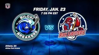 🔴 LIVE | First Welcome to Breakers | Athens Rock Lobsters vs. Biloxi Breakers (Jan. 23) | FPHL