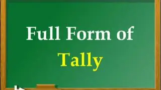 Full Form of Tally ERP | Tally erp9