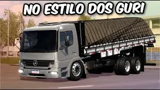 I built the Atego single cab in Cear&aacute; style in ETS2 1.57 | Free Mod