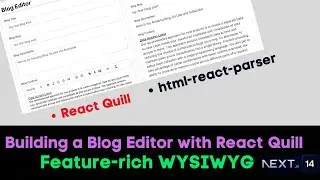 Building a Dynamic Blog Editor with React Quill: From Traditional Textarea to Feature-Rich WYSIWYG!