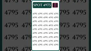 SPOT THE ODD NUMBER #shorts #viralshorts  #puzzle