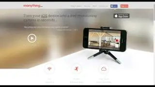iphoneで監視カメラ。無料アプリ「Manything home security webcam」