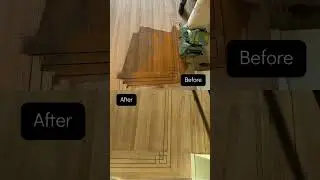 ￼ Refinishing floor before-after