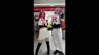 Jessie, James & Meowth as Team Rocket from Pokemon.
