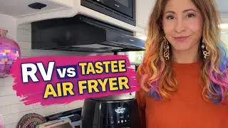 I don’t cook, but I tried using an air fryer in my RV 😬