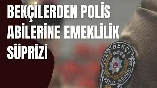 Bekçi kardeşlerinden, polis abilerine emeklilik sürprizi.