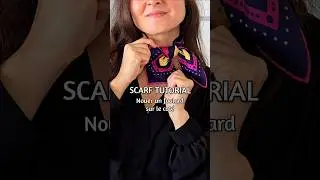 How to tie a scarf/Comment nouer un foulard #scarfhacks #scarftutorial #howtostyle #fashionhack