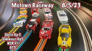 1/32 Scale Slot Car Racing at Motown Raceway