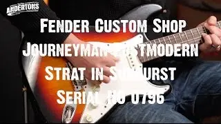 Top Shelf Guitars - Fender Custom Shop Journeyman Postmodern Strat in Sunburst Serial NO 0796