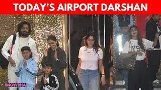 Janhvi Kapoor, Shilpa Shetty, Riteish&ndash;Genelia Deshmukh Keep It Cute At Mumbai Airport | WATCH