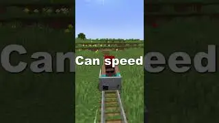 Did You Know You Can Make Minecarts Faster In Minecraft! #shorts