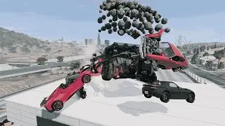 DESTROING Super-Cars In Many Different Ways In Beam-Ng!!?!!? Beam -NG