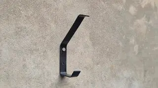 Metallic Helmet Holder From Scrap