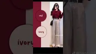 Outfit Colour Combination For Girls || #shorts #outfitideas #colourcombinationsuit #fypviral
