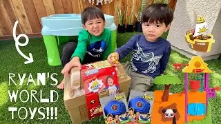 Unboxing Cap 'n' Ryan's Micro Mystery Treasure Chest! Playing with Ryan's Ultimate Tree House!