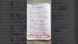 Important topic #tea industry in assam for all competative exams #apsc #studyhard 🔥🔥🔥🔥🔥