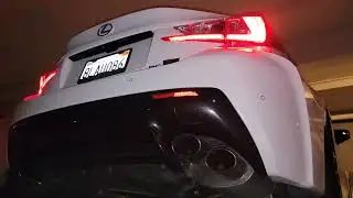 Lexus RCF invidia exhaust idle