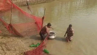 Fishing Hunt is live!Village Net Fishing Video