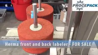Procepack - Herma front and back labeler FOR SALE